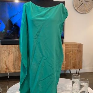 BCBGMaxazria Green Silk Cocktail Dress